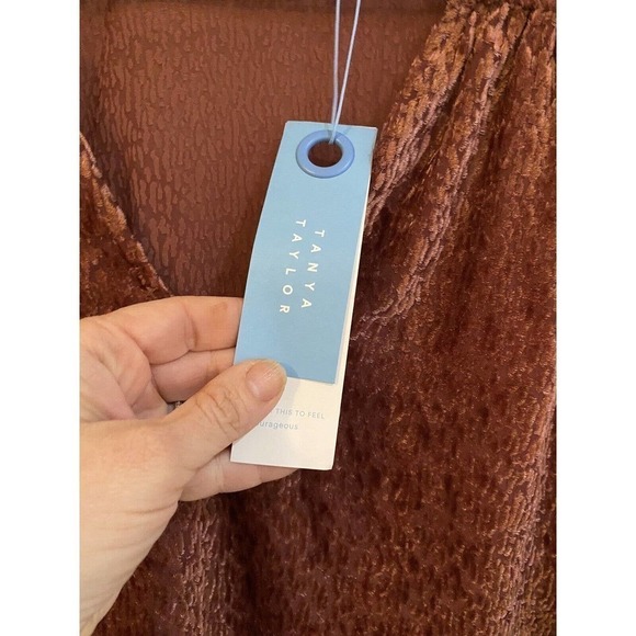 Tanya Taylor Lucy Top Crushed Velvet Size Large MSRP $365 NWT Sold Out!! - Picture 3 of 10